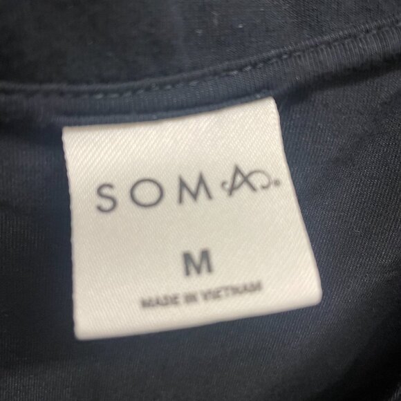 Woman's Grey SomaV-Neck Top Size M - Picture 2 of 2